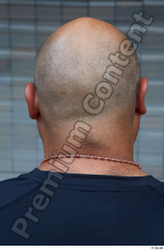 Head Man White Casual Overweight Bald Street photo references